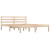 vidaXL Estructura de cama sin colchón madera maciza pino 140x190 cm