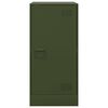 vidaXL Aparador de acero verde oliva 34,5x39x73 cm