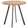 vidaXL Mesa de comedor de madera maciza de acacia 80 cm