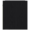 vidaXL Mesillas de noche de pared 2 uds. Color negro 38x34x40 cm