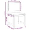 vidaXL Juego Bistro de Jardín 3 pcs Marrón madera maciza de acacia