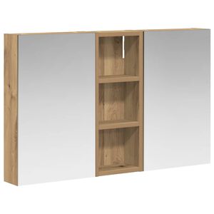 vidaXL Juego de Muebles de Ba&ntilde;o con estante 3 pcs 80 x 10,5 x 50 cm