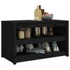 vidaXL Mueble de cocina exterior MEPPEL madera maciza pino negro 106x55x64 cm