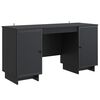 vidaXL Escritorio Negro Madera de ingenier&iacute;a 142,5 x 50 x 75 cm