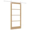 vidaXL Puerta Corredera Natural 93 x 202 cm