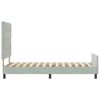 vidaXL Cama tipo Box Spring Gris claro 80 x 200 cm Terciopelo