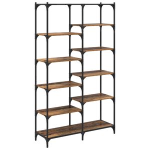vidaXL Estante de libros 9 niveles 100 x 32 x 170 cm Madera vieja