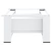 vidaXL Soporte pedestal para lavadora con caj&oacute;n blanco