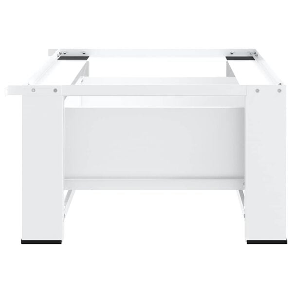 vidaXL Soporte pedestal para lavadora con caj&oacute;n blanco