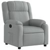 vidaXL Sill&oacute;n reclinable de tela gris claro