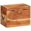 vidaXL Caja de almacenaje madera maciza de acacia 39x28x31 cm