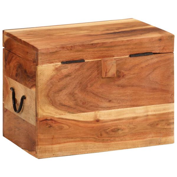 vidaXL Caja de almacenaje madera maciza de acacia 39x28x31 cm