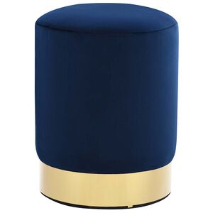 vidaXL Taburete de terciopelo 28 x 36 cm azul y dorado