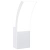 vidaXL L&aacute;mpara de pared LED de exterior aluminio fundido blanco