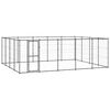vidaXL Perrera de exterior de acero 24,2 m&sup2;