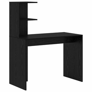 vidaXL Escritorio Roble Negro 102 x 50 x 124 cm Madera de ingenier&iacute;a