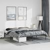 vidaXL Estructura de cama de metal negro 183x213 cm