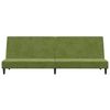vidaXL Sof&aacute; cama de 2 plazas terciopelo verde claro