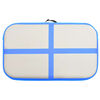 vidaXL Esterilla inflable de gimnasia con bomba PVC azul 60x100x10 cm