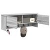 vidaXL Perchero de pared con estante Gris Sonoma 80 x 20 x 30 cm