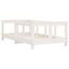vidaXL Estructura de cama para niños madera de pino blanco 70x140 cm