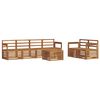 vidaXL Conjunto de sof&aacute;s de exterior 7 pcs Natural