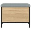 vidaXL Banco con almacenaje madera ingenier&iacute;a roble Sonoma 62x42x45 cm