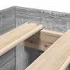 vidaXL Estructura de cama madera de ingeniería gris Sonoma 100x200 cm