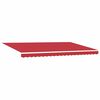 vidaXL Toldo Retr&aacute;ctil Manual Rojo 500 x 300 cm Poli&eacute;ster y metal