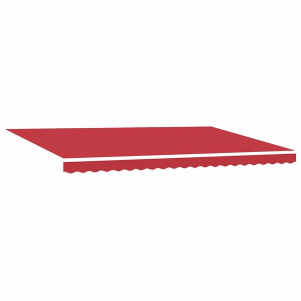 vidaXL Toldo Retr&aacute;ctil Manual Rojo 500 x 300 cm Poli&eacute;ster y metal
