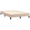 vidaXL Estructura cama sin colch&oacute;n cuero sint&eacute;tico capuchino 120x190cm