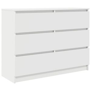 vidaXL Aparador blanco 100x35x76 cm madera de ingenier&iacute;a