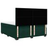 vidaXL Cama box spring con colch&oacute;n terciopelo verde oscuro 180x200 cm