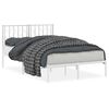 vidaXL Estructura cama sin colch&oacute;n con cabecero metal blanco 120x200cm