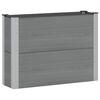 vidaXL Arriate elevado Gris 100 x 30 x 72 cm alu.