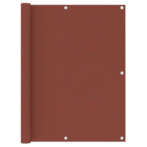 vidaXL Toldo para balc&oacute;n de tela oxford terracota 120x600 cm