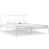 vidaXL Estructura de cama sin colch&oacute;n metal blanco 180x200 cm