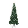 vidaXL &Aacute;rbol de Navidad Artificial de Esquina Verde 240 cm PVC y Metal