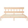 vidaXL Estructura de cama sin colch&oacute;n madera maciza de pino 200x200 cm