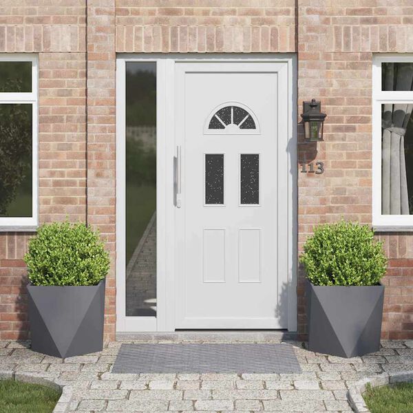 vidaXL Jardinera 2 pcs Antracita 50 x 50 x 50 cm Acero