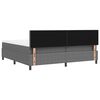 vidaXL Cama tipo Box Spring Gris claro y . 200 x 200 cm Tela de Pana