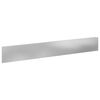 vidaXL Borde de C&eacute;sped 20 pcs 100 x 15 cm Acero Plateado
