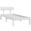vidaXL Estructura de cama individual sin colch&oacute;n madera pino blanco