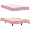 vidaXL Cama tipo Box Spring con colch&oacute;n Rosa 120 x 190 cm tela