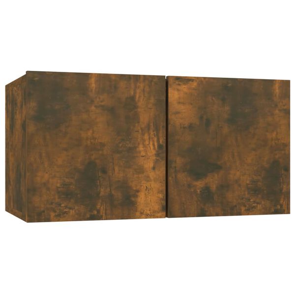 vidaXL Armario colgante para TV madera roble ahumado 60x30x30 cm