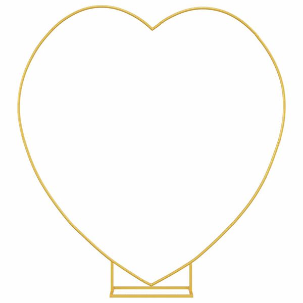 vidaXL Arco de Boda Dorado 195 x 35 x 211 cm Acero