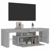 vidaXL Mueble de TV con luces LED gris Sonoma 120x35x40 cm