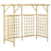 vidaXL P&eacute;rgola de jard&iacute;n para 3 cubos de basura madera pino impregnada