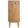 vidaXL Cajonera OTTA madera maciza de pino marrón y blanco 45x39x90 cm