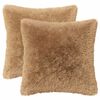 vidaXL Coj&iacute;n con almohada HEERLEN 6 uds. Gris topo Fleece PV